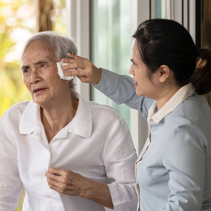O șervețele umede (vechi) pentru seniori